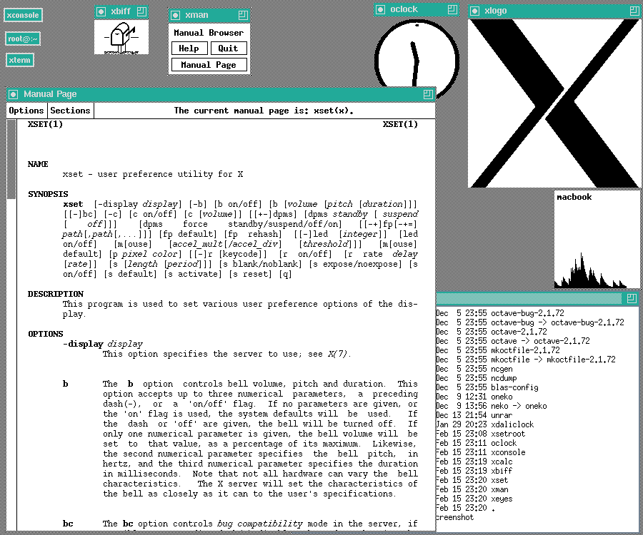 Multiple user interfaces methods on a 1980s operating system